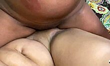 Close-up of big clit and pussy on pussy cumming